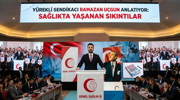 RAMAZAN UÇGUN SENDİKA DEĞİL HUKUK KONUŞSUN DİYE HAYKIRDI