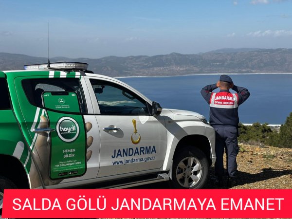 SALDA GÖLÜNE JANDARMA ÇEVRE TIMİ
