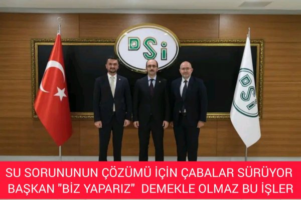 SU SORUNUNDA SICAK GELİŞME 11 TEMMUZ