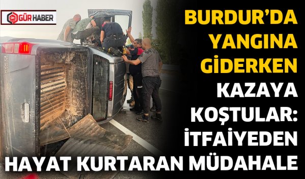 SULUDERE KÖYÜ YAKINLARINDA TRAFİK KAZASI: İTFAİYE EKİPLERİ İLK MÜDAHALEYİ YAPTI