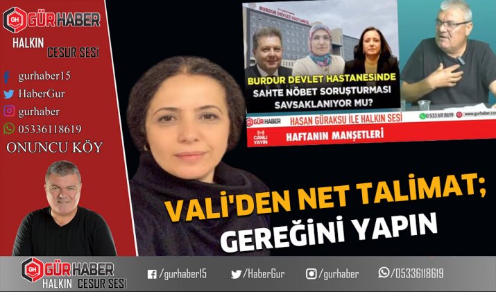 VALİ BAYDAR SAĞLIKTA SESSİZ KALMADI