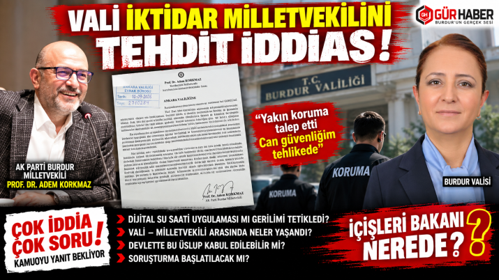 VALİNİN İKTİDAR MİLLETVEKİLİNİ TEDİT İDDİASI
